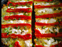 Cake poivrons mozzarella