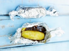 Banane au chocolat au barbecue