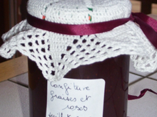 Confiture de fraises et roses