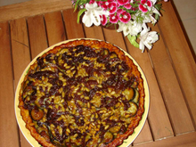 Tatin de courgettes aux pignons