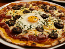 Pizza crémeuse à la ricotta