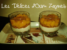 Verrine pêche et spéculoos