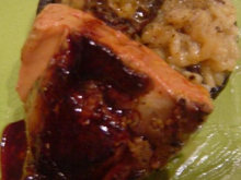 Portobello au risotto de morilles et foie gras poêlé réduction d'échalote confite