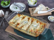 Cannelloni à la ricotta, Gorgonzola AOP et jambon