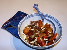 Wok de légumes sucrés salés