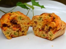 Cake au chorizo et aux poivrons