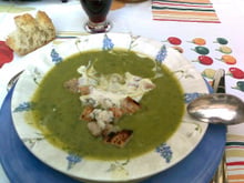 Velouté de potimarron vert