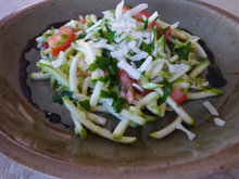 Carpaccio de courgettes facile