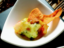 Curry de gambas à la Fourme d'Ambert