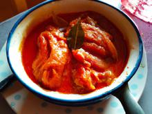 Piperade en pintade fermière des Landes