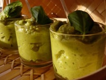 Verrine de brocoli au pesto