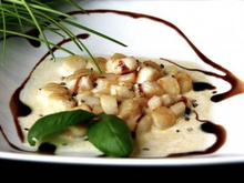 Pétoncles à la vanille et au caramel balsamique