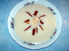 Velouté de topinambours aux fruits secs