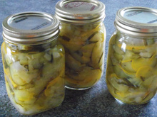 Zucchinis marinés (courgette)