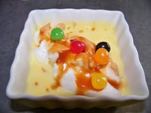 Île flottante au four