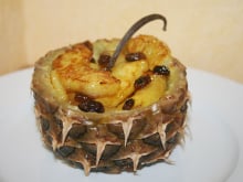 Ananas frais caramélisé