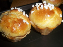 Briochette mi filante cœur Nutella