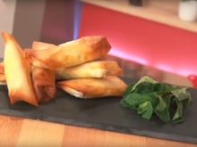 Brick au chèvre et à la menthe