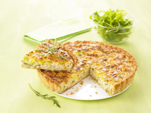 Quiche aux poireaux et au tofu soyeux