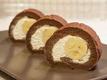 Gâteau roulé à la banane