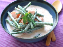 Curry thaïlandais de patate douce et haricots verts