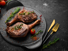 Cuisses de canard au barbecue