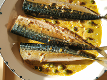 Maquereaux poêlés à la moutarde maison