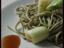 Matcha soba à la Japonaise