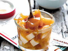 Verrine aux pommes caramélisées