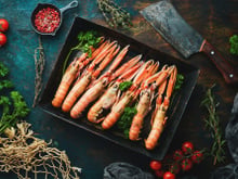 Langoustine avec une cuisson parfaite