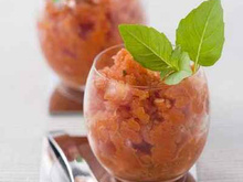 Granité de tomates façon Bloody Mary