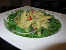 Pastasotto à la crème de cantal épicée et aux légumes croquants