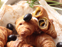 Croissants con olive