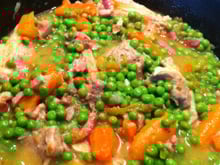 Sauté de veau aux petits pois croquants !