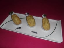 Madeleines à la moutarde et aux lardons