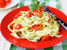 Tagliatelles au basilic