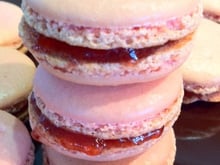 Macarons à la fraise