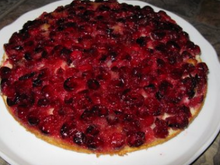 Gâteau renversé aux canneberges