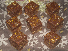 Brownies au 3 chocolats et sa ganache au eclats de nougatine