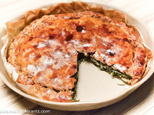 Tourte aux blettes et aux épinards sans gluten ni lactose ni oeuf