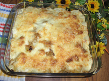 Gratin de Pâtisson à la béchamel