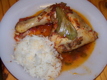 Cuisse de poulet en papilotte