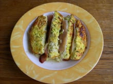 Gratin de courgette et jambon de pays