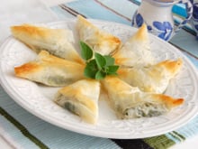 Brick épinard, pommes de terre, fromage