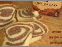 Brioche marbrée chocolat-vanille
