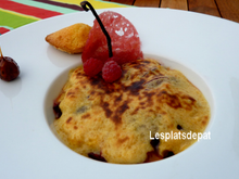 Prunes d'ente en Sabayon gratiné