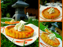 Tarte au potiron, sirop d'érable et gingembre