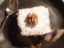 Brownies aux noix hachées et au sucre roux