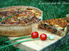 Tarte aubergines et courgettes