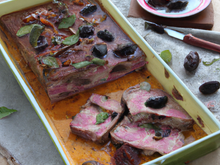 Terrine Tupperware de canard aux pruneaux